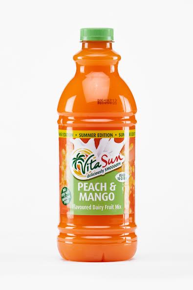 Vita Sun 9 X 1.5L Dairy Blend Peach Mango Fruit Drink (Sold 9 X 1.5L Per Case) Vita Sun DB Peach Mango Blended 1.5L
