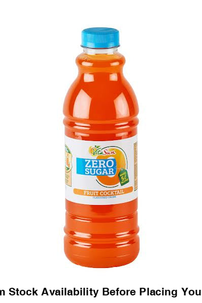 Vita Sun 9 X 1L Fruit Cocktail Zero Sugar (Sold 9 X 1 L Per Case) Vita Sun Fruit Cocktail Zero 1L