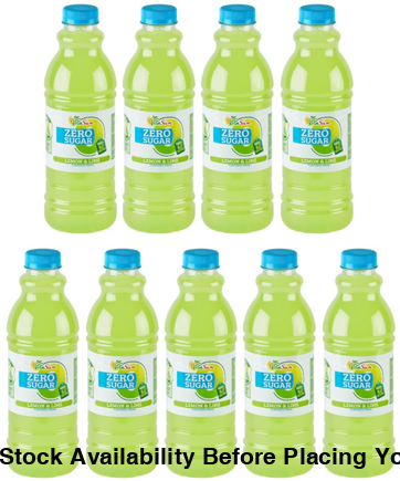 Vita Sun 9 X 1L Lemon and Lime Zero Sugar (Sold 9 X 1 L Per Case) Vita Sun Lemon and Lime Zero 1L