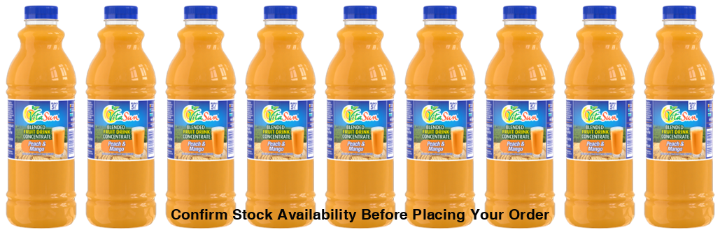 Vita Sun 9 X 1Lt Peach Mango 8% Blended Fruit Drink Concentrate 1 Liter (Sold 9 X 1L Per Case) Vita Sun Peach Mango