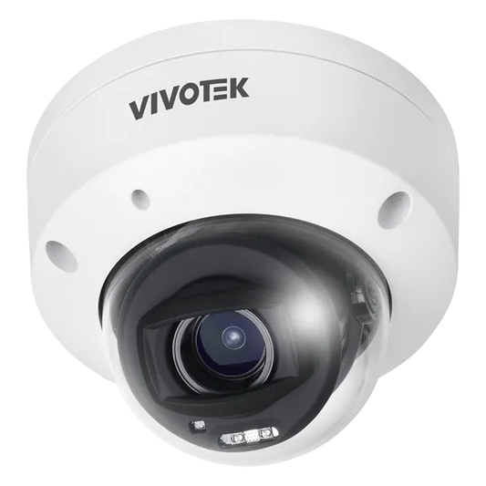 Outdoor IK10 Dome; H.265 5MP; 2.7-13.5mm; 30M IR; DI/DO; WDR PRO; Smart VCA; Deep Search