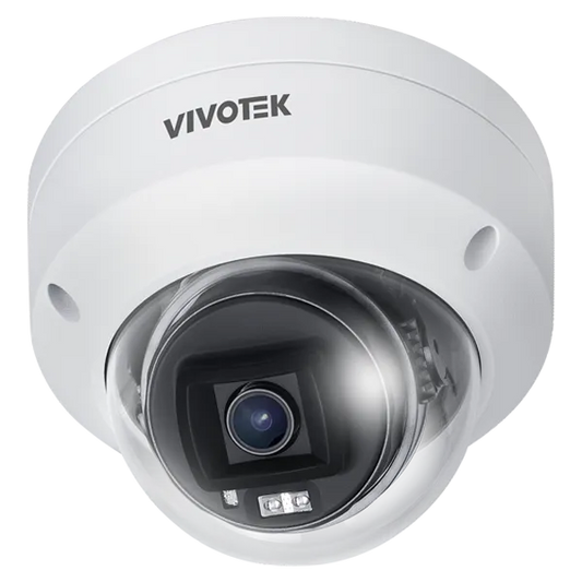 Outdoor IK10 Dome; H.265 5MP; 2.8mm; 30M IR; DI/DO; WDR PRO; Smart VCA; Deep Search
