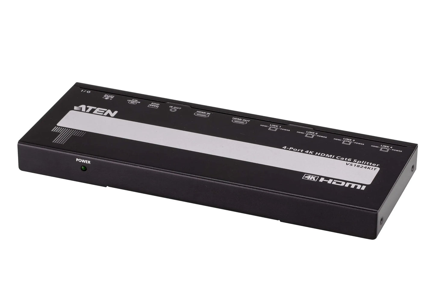 4-Port 4K HDMI Cat 6 Splitter with Receivers - 1 splitter and 4 receivers