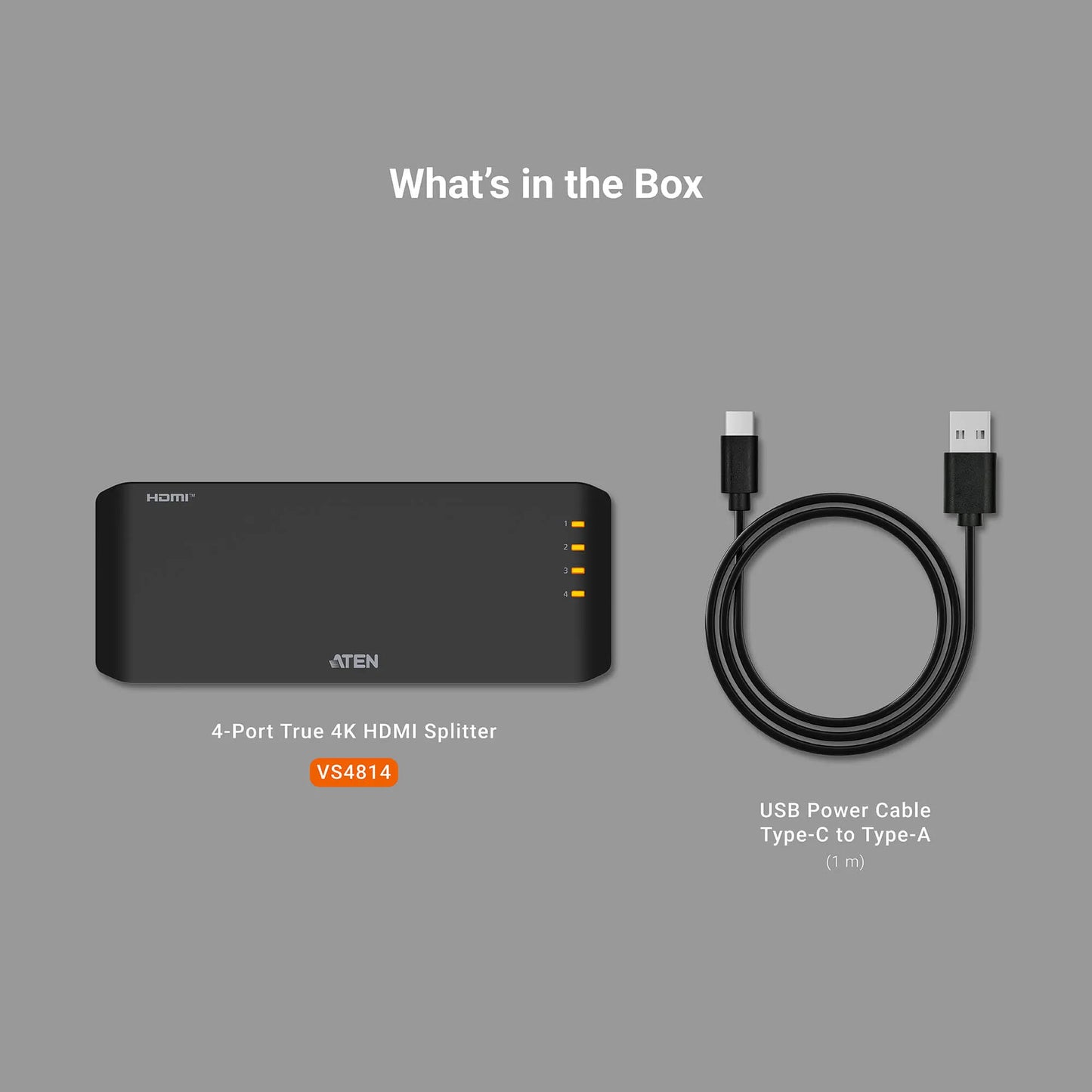 4-Port True 4K HDMI Splitter