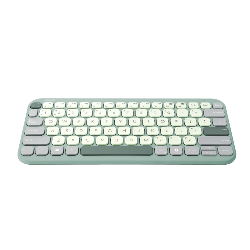 ASUS Marshmallow Keyboard KW100|Bluetooth 5.0|Green Tea Latte|Compact|Ultrathin wireless Bluetooth keyboard