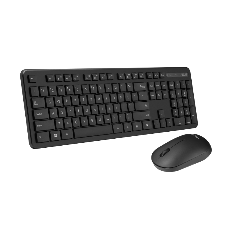 ASUS Keyboard and mouse|Wireless CW100 KB and Mouse|2.4 GHz connectivity|Black