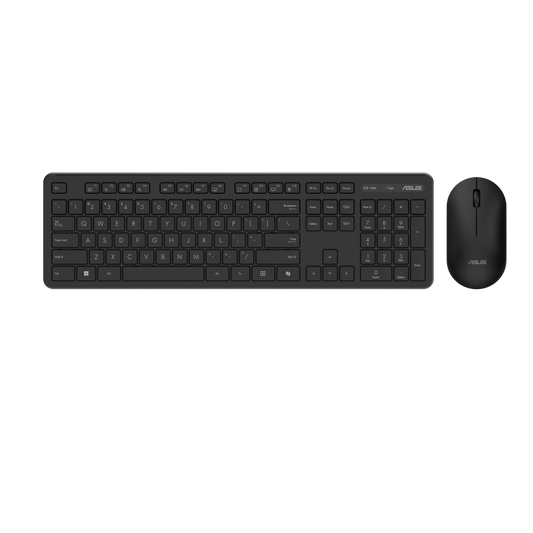 ASUS Keyboard and mouse|Wireless CW100 KB and Mouse|2.4 GHz connectivity|Black