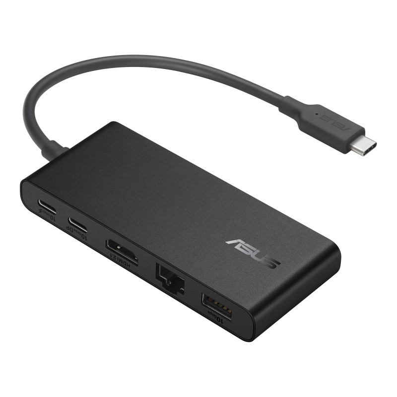 ASUS Dock|DC201|DUAL 4K|USB-C Dock|Up to 100w Power delivery|RJ45|Dual 4K 60 Hz (HDMI 2.1 + USB-C with DP 1.4)|Single display: 4
