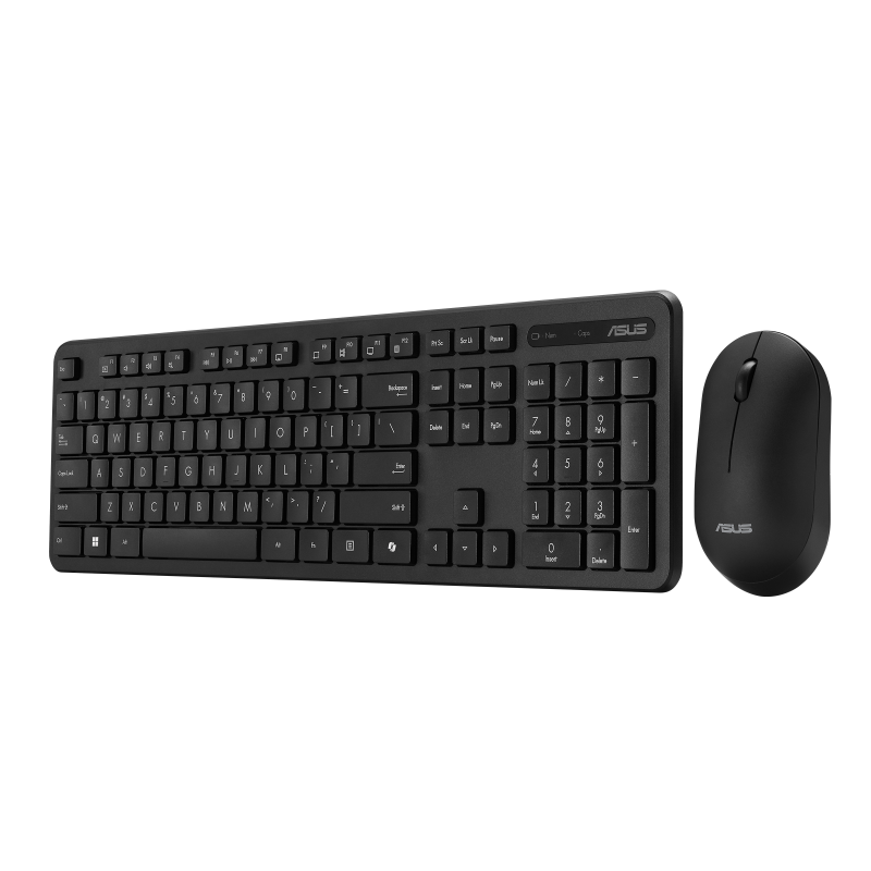 ASUS Keyboard and mouse|Wireless CW100 KB and Mouse|2.4 GHz connectivity|Black