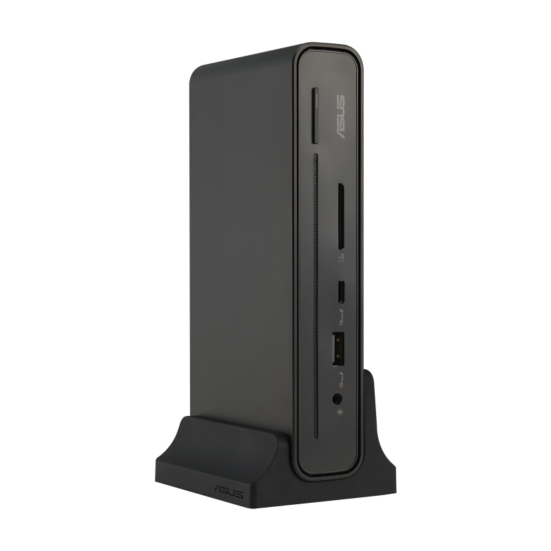 ASUS Dock DC301|1 x RJ45|3 x USB|1x USB-C|Audio jack|SD Card|1 x HDMI|1 x Display port|Docking stand|150W adapter