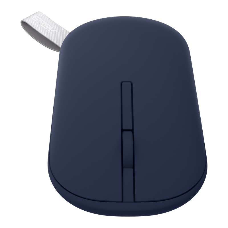 ASUS Mouse|Marshmallow Mouse MD100|Quiet Blue|800 to 1600 DPI|Dual-mode wireless: RF 2.4 GHz (dongle)|Bluetooth