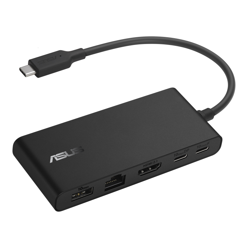 ASUS Dock|DC201|DUAL 4K|USB-C Dock|Up to 100w Power delivery|RJ45|Dual 4K 60 Hz (HDMI 2.1 + USB-C with DP 1.4)|Single display: 4