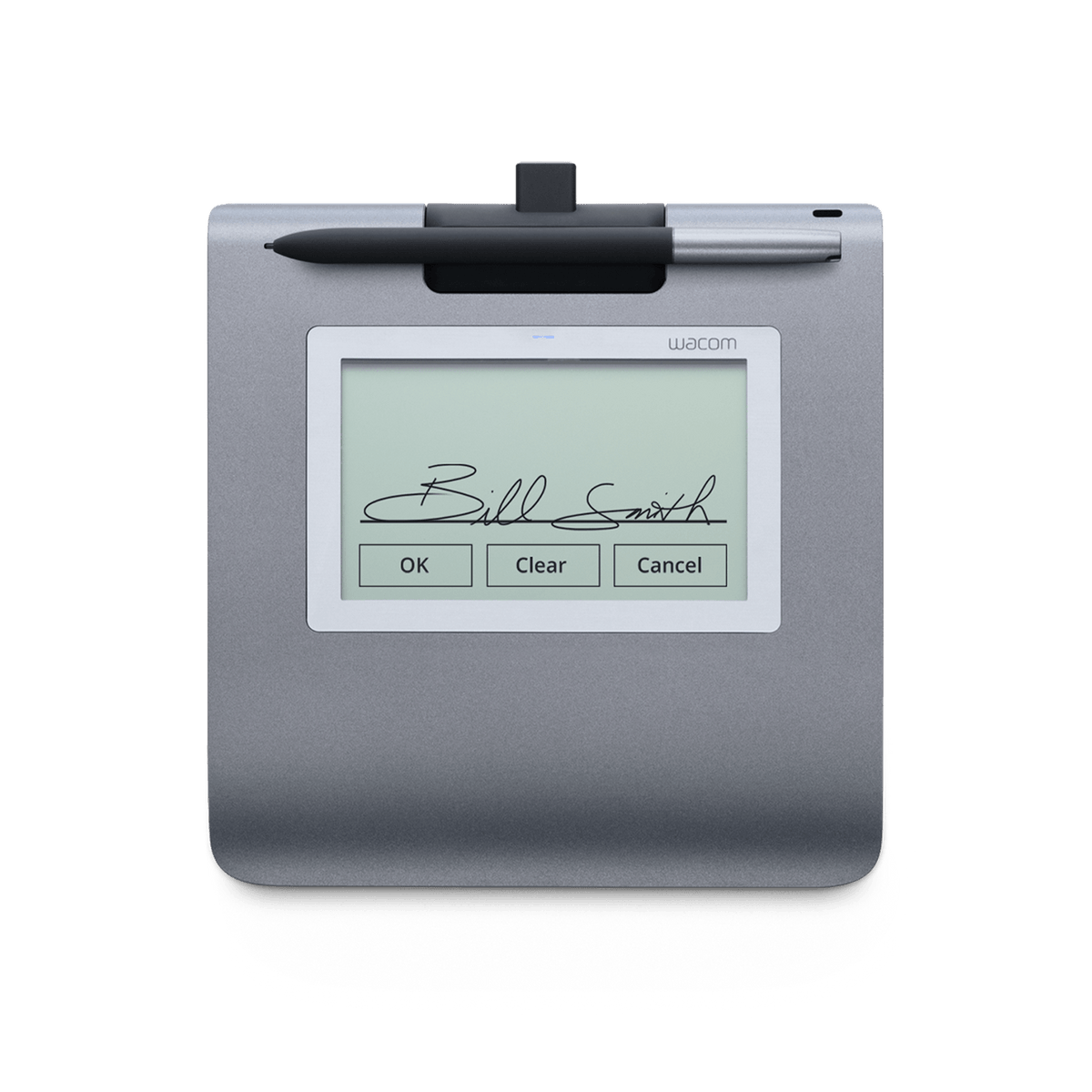 Wacom LCD signature pad featuring a 4.5'' F-STN mono display 320x200 resolution ( Software Sold separately)