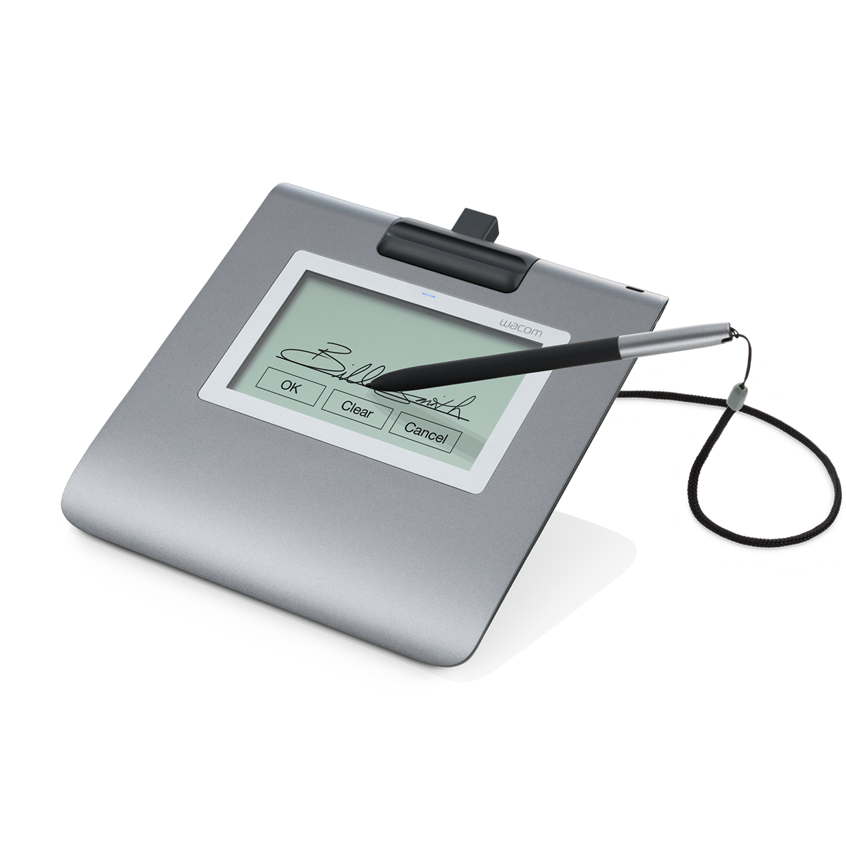 Wacom LCD signature pad featuring a 4.5'' F-STN mono display 320x200 resolution ( Software Sold separately)