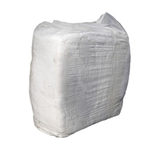 Pinnacle White Polo Rag 100% Cotton 5kg Pack