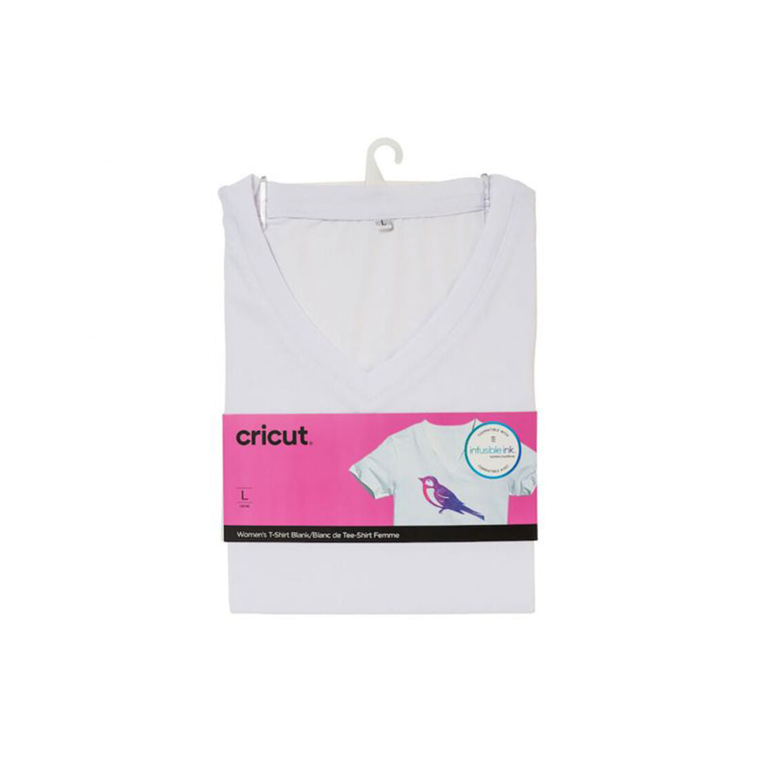2007908: Cricut Infusible Ink Women's White T-Shirt (L)