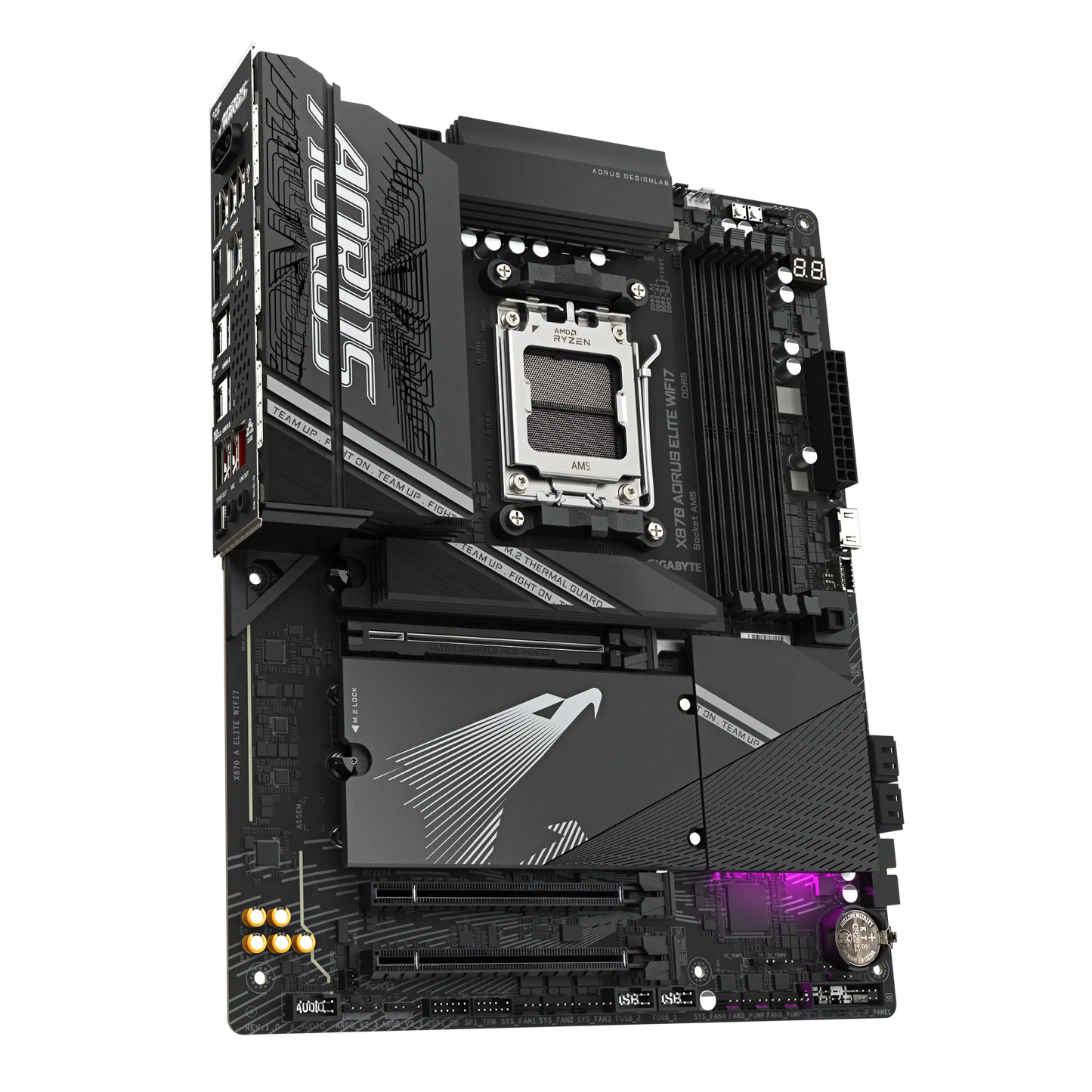 GIGABYTE Aorus AMD X870 Chipset for AMD AM5; 4x DDR5; 4x M2; 2x HDMI (1x Front)/2 x USB4® USB Type-C®; ATX.