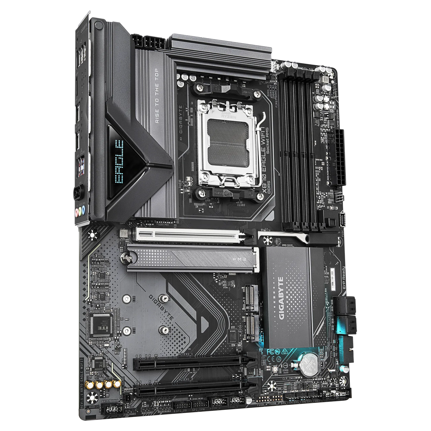GIGABYTE AMD X870 Chipset for AMD AM5; 4x DDR5; 3x M2; HDMI/2 x USB4® USB Type-C®; ATX.