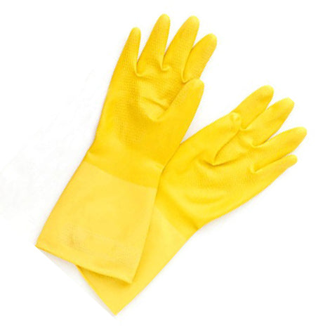 Pinnacle Yellow Household Glove with Flock Liner (S) (13-100329)