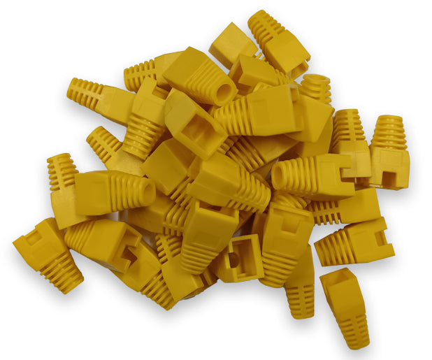 RJ45 Boot (Yellow)  50x Packet
