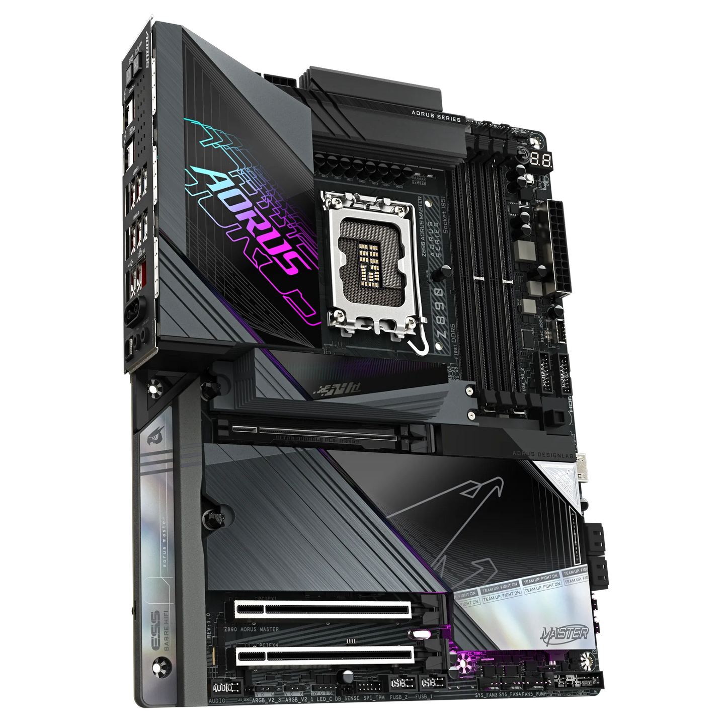 GIGABYTE Intel® Z890 Chipset for LGA 1851; 4x DDR5; 5x M2; 2xUSB4® USB Type-C®/HDMI (Front); ATX.