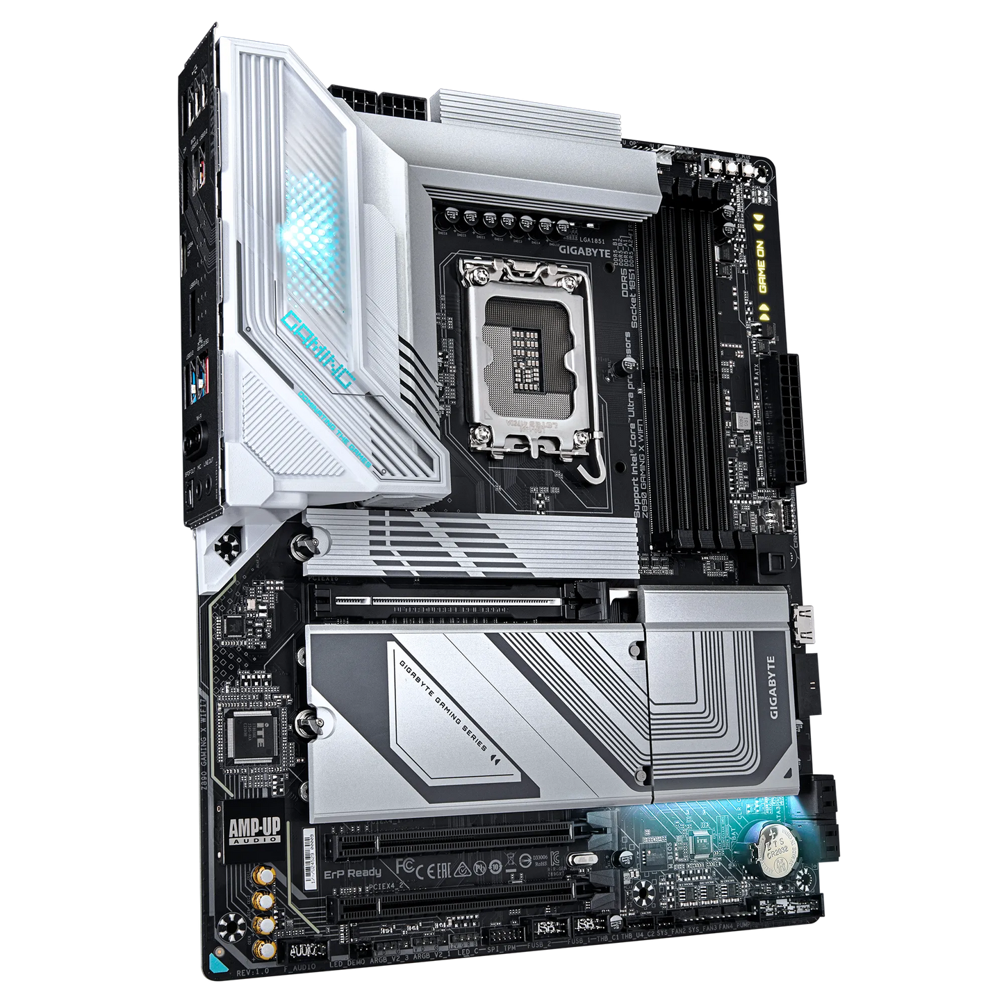 GIGABYTE Intel® Z890 Chipset for LGA 1851; 4x DDR5; 4x M2; USB4® USB Type-C®/DP/HDMI (Front); ATX.