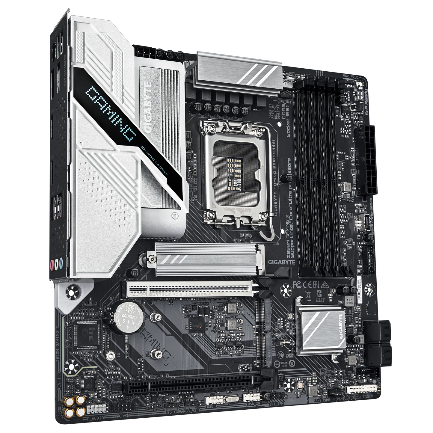 GIGABYTE Intel® Z890 Chipset for LGA 1851; 4x DDR5; 3x M2; HDMI/2x DP; mATX.