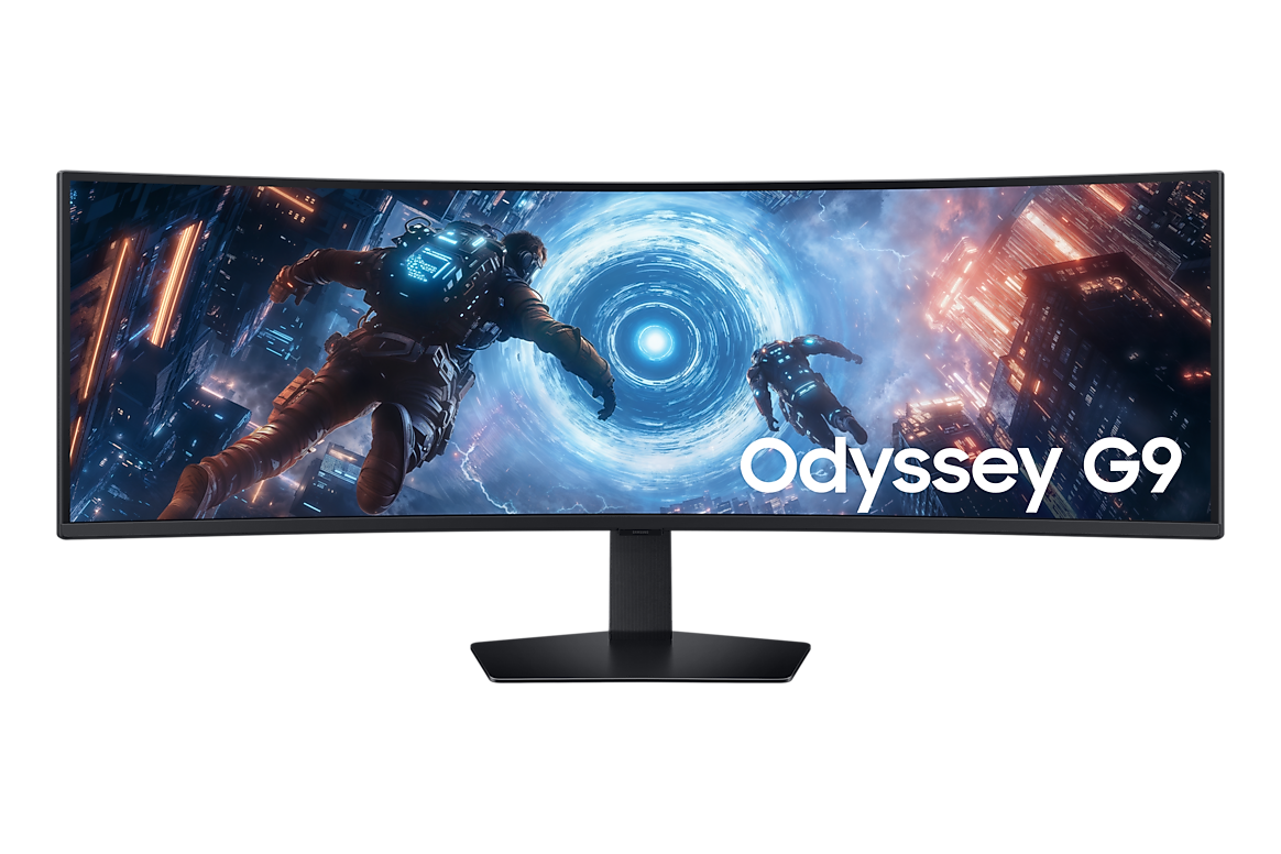 SAMSUNG LS49FG910E 49'' Odyssey G9 G91F DQHD Gaming Monitor; Borderless; 144Hz; 1000R; 5120x1440; GTG 1ms; HDR600; HAS; HDR 10 +