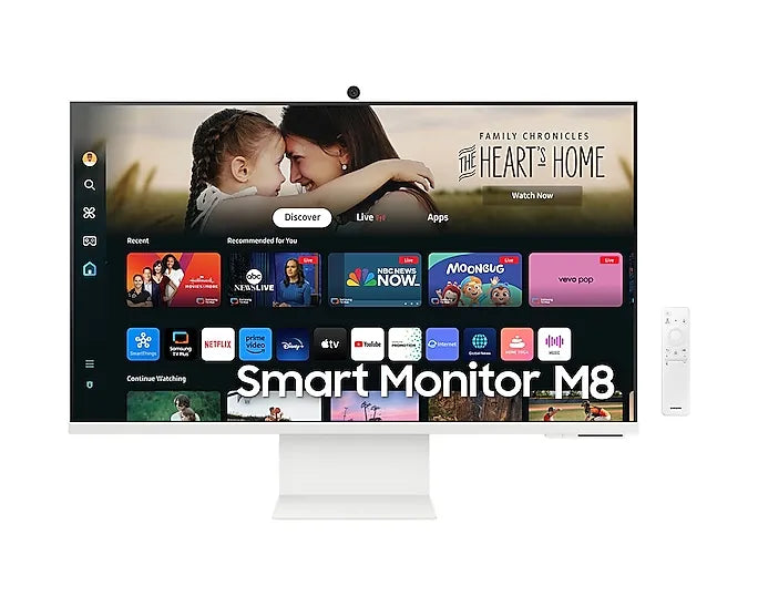 SAMSUNG M80D SMART FLAT 32" DISPLAY VA RESPONSE: 4MS(GTG) AR: 16:09 RESOLUTION: 3840 X 2160 (4K) RR: 60HZ HDMI,USB 2.0 (X2),USB-C,WIFI5,BLUETOOTH (5.2) SPEAKER: YES (10W) POWER SUPPLY: EXTERNAL TILT: YES SWIVEL: YES PIVOT: YES HEIGHT ADJUST: YES VESA: YES - Guards On Duty Shop & Security Guards
