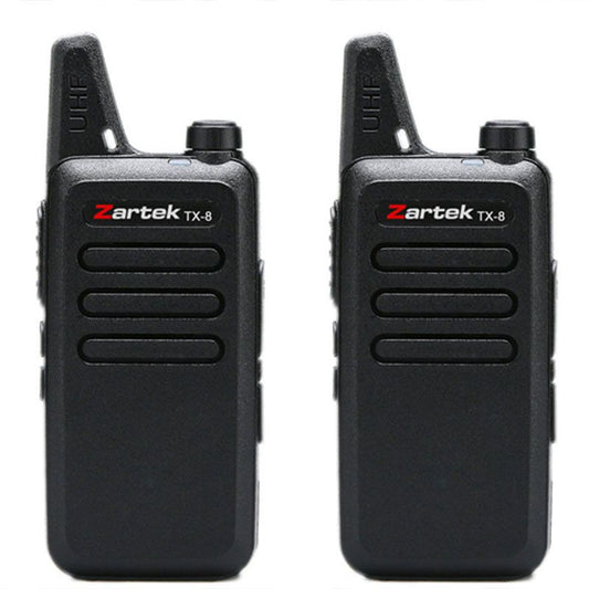 Zartek TX-8 TWIN PACK Two-Way Radios UHF Handheld Transceiver Radios - Guards On Duty Shop & Security Guards