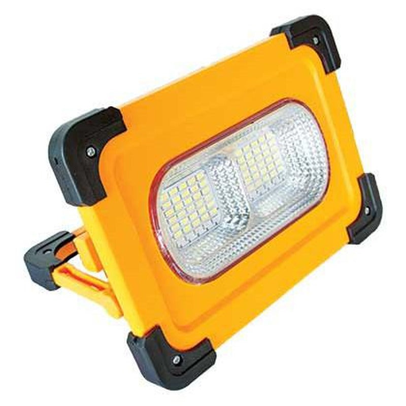 Zartek ZA-321 LED Solar Worklight 2100 Lumen Rechargeable Solar or USB 12000mAH Powerbank