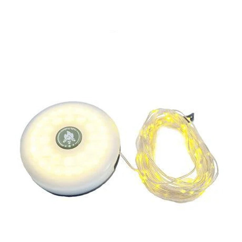 Zartek ZA-361 10m LED String Warm White and Colour Lights Retractable Magnetic USB-C 2000mAH