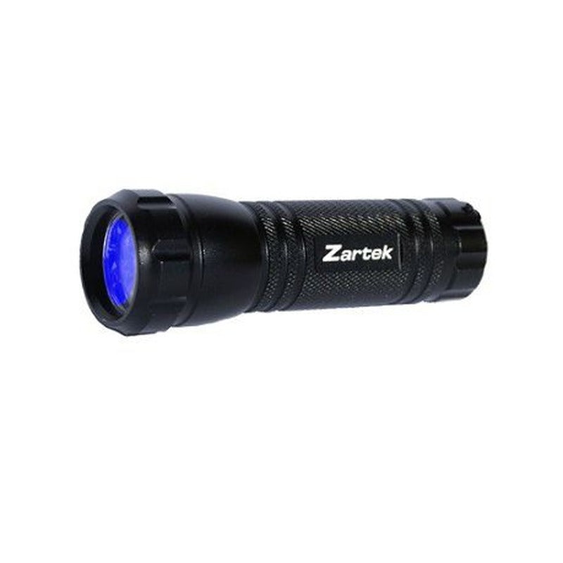 Zartek ZA-490 UV Flashlight Scorpion Detection 9 LED Aluminium 3 AAA Batteries