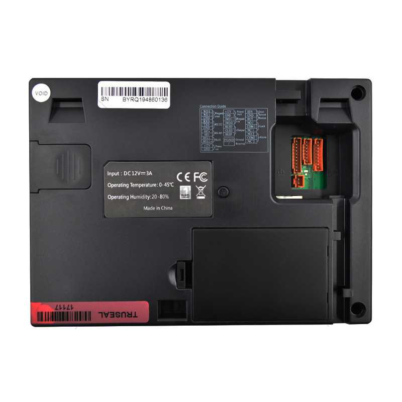 ZKTeco IN01A Fingerprint Keypad Reader - Built-in Battery